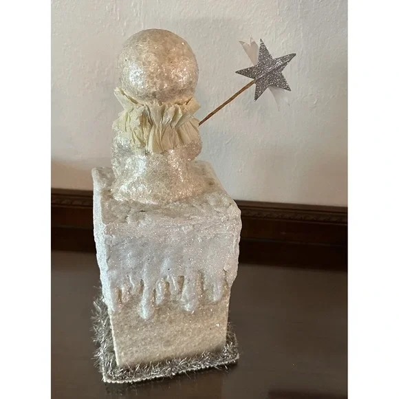 Vintage Dee Foust for Bethany Lowe 15" Moon Snow Man Christmas Star Retired - Picture 3 of 4